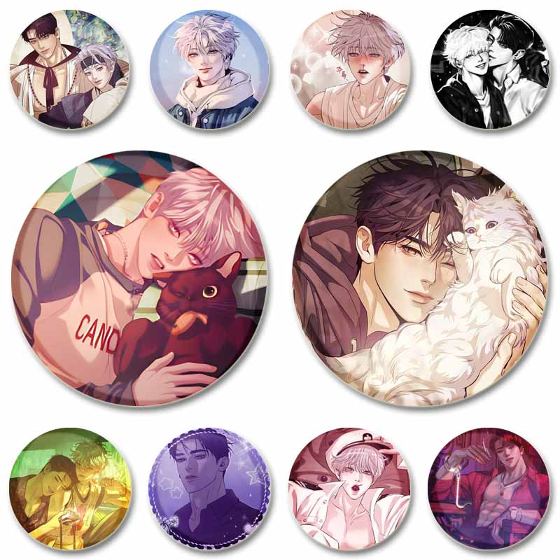 Korean Manhwa Soft Button Pins - Modern Korean Lifestyle review and price